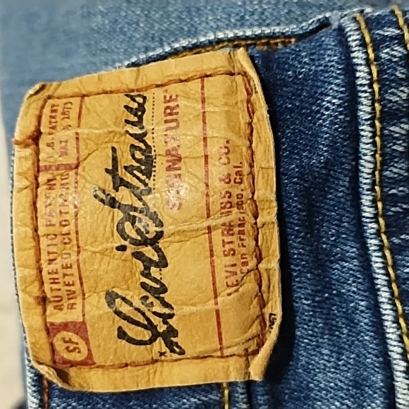 SIGNATURE Mens LEVI STRAUSS Jeans Stretch Midrise Bootcut Zipper Fly 34/31 - Picture 5 of 10